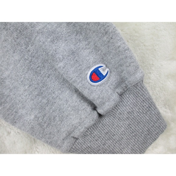 Champion Sweater Womens 2XL XXL Gray Logo Pullover Cotton‎ Blend Casual Ladies - Picture 5 of 9